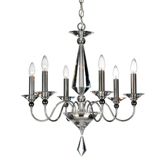 Jasmine 6 Light 120V Chandelier in Polished Silver with Clear Optic Crystal (168|9676-40CL)