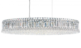 Plaza 16 Light 120V Linear Pendant in Polished Stainless Steel with Clear Crystals from Swarovski (168|6678S)