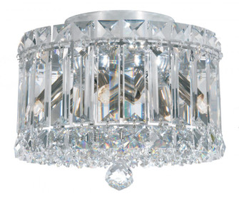 Plaza 4 Light 120V Flush Mount in Polished Stainless Steel with Clear Crystals from Swarovski (168|6690S)