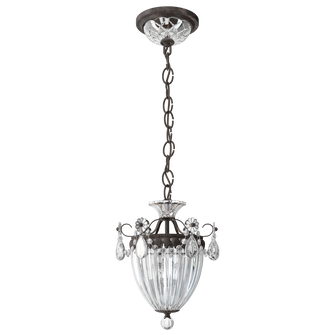 Bagatelle 3 Light 120V Mini Pendant in Heirloom Bronze with Clear Heritage Handcut Crystal (168|1243-76)