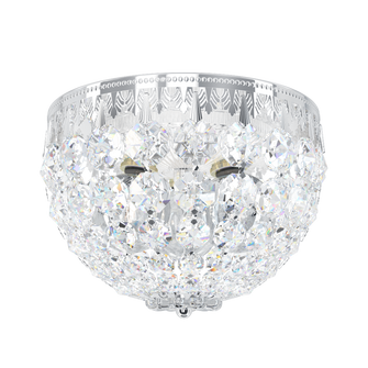 Petit Crystal 3 Light 110V Close to Ceiling in Silver with Clear Crystals From Swarovski® (168|1558-40S)