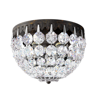 Petit Crystal 3 Light 110V Close to Ceiling in Heirloom Bronze with Clear Crystals From Swarovski? (168|1558-76S)