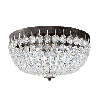 Petit Crystal 5 Light 110V Close to Ceiling in Heirloom Bronze with Clear Crystals From Swarovski? (168|1564-76S)