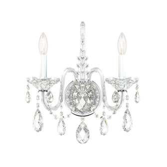 Sterling 2 Light 120V Wall Sconce in Polished Silver with Clear Heritage Handcut Crystal (168|2991-40H)