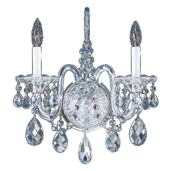 Sterling 2 Light 110V Wall Sconce in Silver with Clear Crystals From Swarovski® (168|2991-40S)