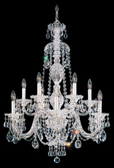 Sterling 12 Light 120V Chandelier in Polished Silver with Clear Heritage Handcut Crystal (168|2997-40H)