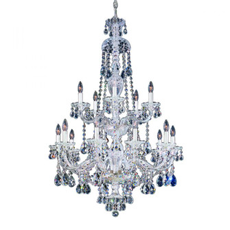 Sterling 15 Light 120V Chandelier in Polished Silver with Clear Heritage Handcut Crystal (168|3608-40H)