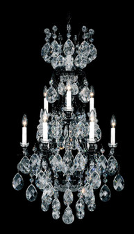 Renaissance 10 Light 120V Chandelier in Antique Silver with Clear Heritage Handcut Crystal (168|3780-48)
