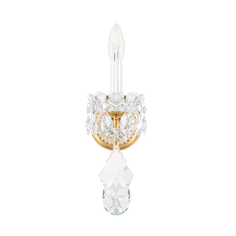 New Orleans 1 Light 120V Wall Sconce in Heirloom Gold with Clear Crystals from Swarovski (168|3650-22S)