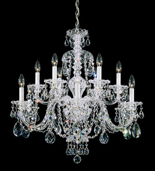 Sterling 12 Light 120V Chandelier in Aurelia with Clear Heritage Handcut Crystal (168|3601-211H)