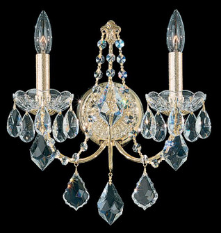 Century 2 Light 120V Wall Sconce in French Gold with Clear Heritage Handcut Crystal (168|1702-26)