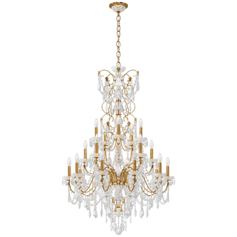 Century 20 Light 120V Chandelier in Heirloom Gold with Clear Heritage Handcut Crystal (168|1716-22)