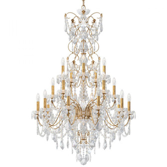 Century 20 Light 120V Chandelier in French Gold with Clear Heritage Handcut Crystal (168|1716-26)