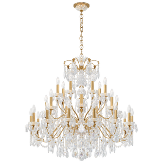 Century 28 Light 120V Chandelier in Heirloom Gold with Clear Heritage Handcut Crystal (168|1718-22)
