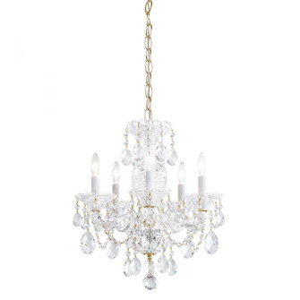 Sterling 5 Light 110V Chandelier in Rich Auerelia Gold with Clear Crystals From Swarovski® (168|2999-211S)