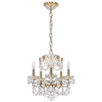 Century 5 Light 120V Chandelier in Aurelia with Clear Heritage Handcut Crystal (168|1704-211)