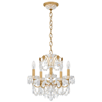 Century 5 Light 120V Chandelier in Heirloom Gold with Clear Heritage Handcut Crystal (168|1704-22)