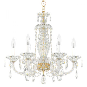 Sterling 6 Light 110V Chandelier in Rich Auerelia Gold with Clear Crystals From Swarovski® (168|2994-211S)