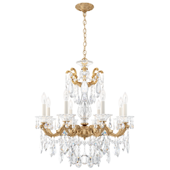 La Scala 8 Light 120V Chandelier in French Gold with Clear Heritage Handcut Crystal (168|5073-26)