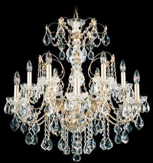 Century 12 Light 120V Chandelier in Antique Silver with Clear Heritage Handcut Crystal (168|1712-48)