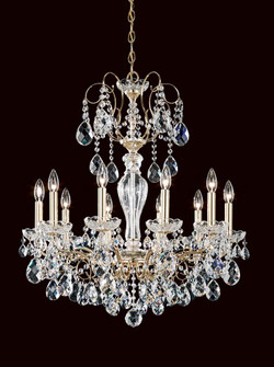 Sonatina 10 Light 120V Chandelier in Aurelia with Clear Heritage Handcut Crystal (168|ST1946N-211H)