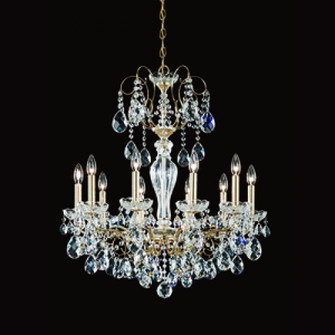 Sonatina 10 Light 120V Chandelier in Aurelia with Clear Crystals from Swarovski (168|ST1946N-211S)