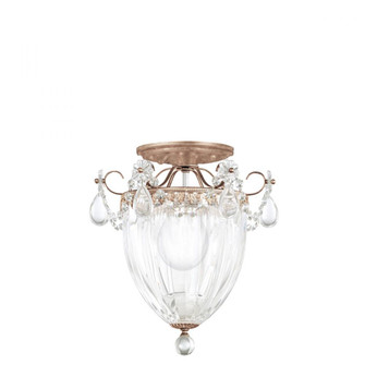 Bagatelle 3 Light 120V Semi-Flush Mount in Antique Silver with Clear Crystals from Swarovski (168|1242-48S)