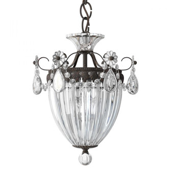 Bagatelle 3 Light 120V Mini Pendant in Heirloom Bronze with Clear Crystals from Swarovski (168|1243-76S)