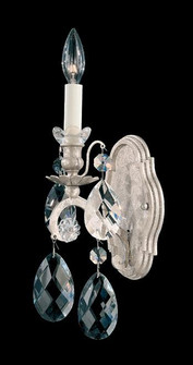 Renaissance 1 Light 120V Wall Sconce in Black with Clear Crystals from Swarovski (168|3756-51S)