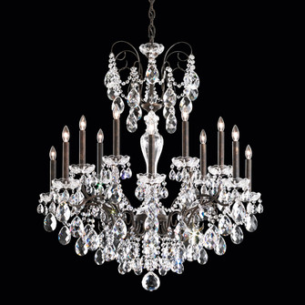 Sonatina 14 Light 120V Chandelier in Polished Silver with Clear Crystals from Swarovski (168|ST1852N-40S)