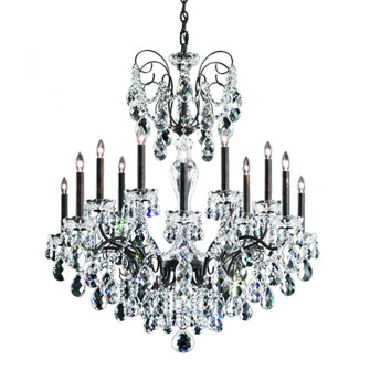 Sonatina 14 Light 120V Chandelier in Heirloom Bronze with Clear Crystals from Swarovski (168|ST1852N-76S)