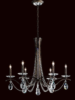 Vesca 6 Light 120V Chandelier in Ferro Black with Clear Heritage Handcut Crystal (168|VA8336N-59H)