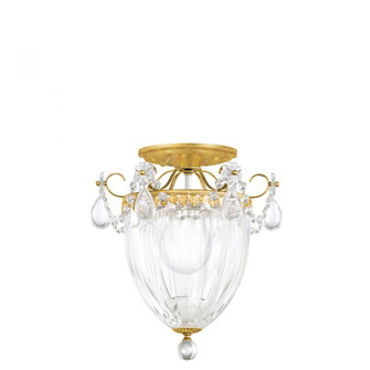 Bagatelle 3 Light 120V Semi-Flush Mount in Heirloom Gold with Clear Crystals from Swarovski (168|1242-22S)