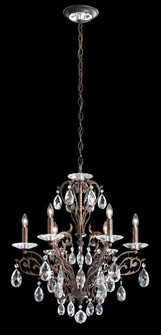 Filigrae 6 Light 120V Chandelier in Etruscan Gold with Clear Heritage Handcut Crystal (168|FE7006N-23H)