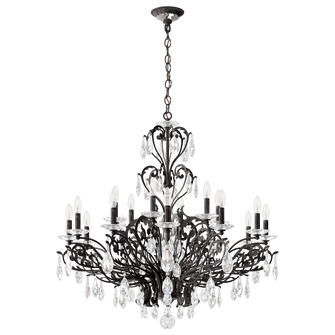 Filigrae 18 Light 120V Chandelier in Heirloom Bronze with Clear Heritage Handcut Crystal (168|FE7018N-76H)