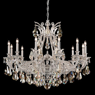 Sophia 12 Light 120V Chandelier in Heirloom Gold with Clear Crystals from Swarovski (168|6952-22S)