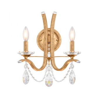 Vesca 2 Light 120V Wall Sconce in French Gold with Clear Heritage Handcut Crystal (168|VA8332N-26H)