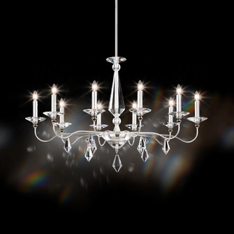 Jasmine 10 Light 120V Chandelier in Polished Silver with Clear Optic Crystal (168|9695N-40CL)