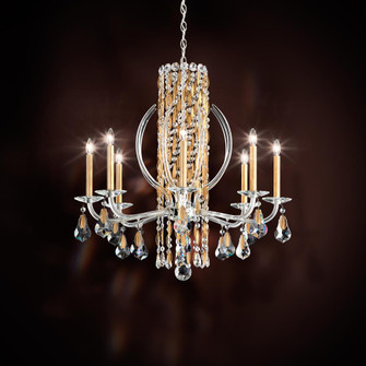 Siena 8 Light 120V Chandelier in Antique Silver with Clear Heritage Handcut Crystal (168|RS8308N-48H)