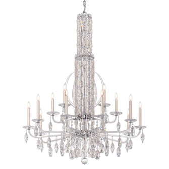 Siena 17 Light 120V Chandelier in Antique Silver with Clear Heritage Handcut Crystal (168|RS8415N-48H)