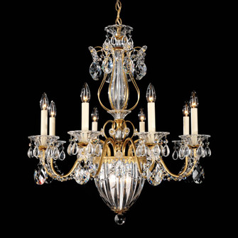 Bagatelle 11 Light 120V Chandelier in Etruscan Gold with Clear Crystals from Swarovski (168|1248-23S)