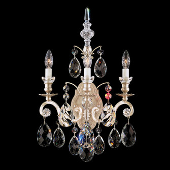 Renaissance 3 Light 120V Wall Sconce in French Gold with Clear Crystals from Swarovski (168|3762-26S)