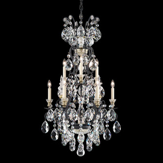 Renaissance 10 Light 120V Chandelier in Black with Clear Crystals from Swarovski (168|3780-51S)