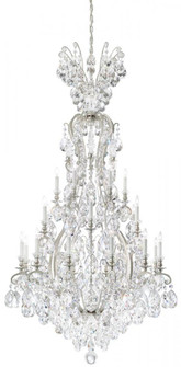 Renaissance 25 Light 120V Chandelier in Antique Silver with Clear Crystals from Swarovski (168|3783-48S)