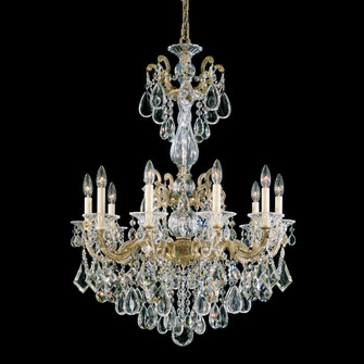 La Scala 10 Light 120V Chandelier in French Gold with Clear Crystals from Swarovski (168|5008-26S)