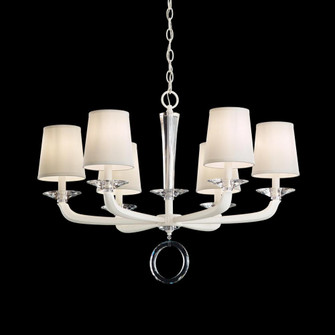 Emilea 6 Light 120V Chandelier in White with Clear Optic Crystal (168|MA1006N-06O)
