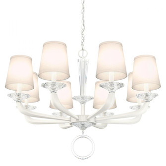 Emilea 8 Light 120V Chandelier in White with Clear Optic Crystal (168|MA1008N-06O)