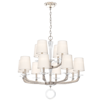 Emilea 12 Light 120V Chandelier in Antique Silver with Clear Optic Crystal (168|MA1012N-48O)