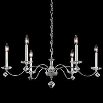 Modique 6 Light 120V Chandelier in Polished Silver with Heritage Handcut Crystal (168|MD1006N-40H)