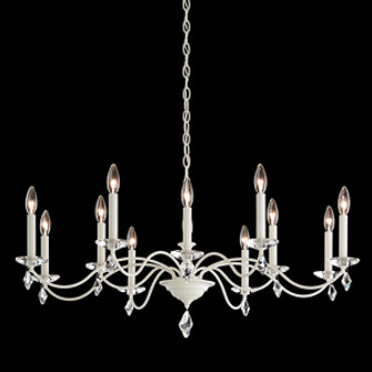 Modique 12 Light 120V Chandelier in Polished Silver with Clear Heritage Handcut Crystal (168|MD1012N-40H)